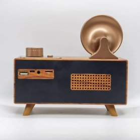 Mini staré rádio - retro vintage s Bluetooth + FM/AM rádio / AUX / USB disk / Micro SD