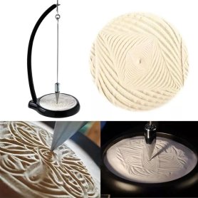 Péndulo con arena - péndulo de arena decorativo cromado