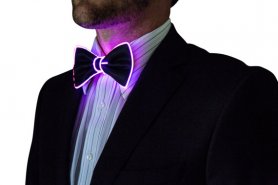 Bow tie uomo illuminazione - viola