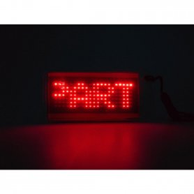 LED vtičnica rdeča - programabilno besedilo na zaslonu
