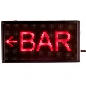 Annoncering af LED-billboard med WiFi - panel 33 cm x 18 cm