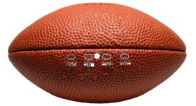 American football lopta - Malý prenosný bluetooth reproduktor na mobil - 1x3W