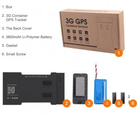 Kontajnerový GPS lokátor pre sledovanie pohybu zásielky - 3800mAh batéria + IP66