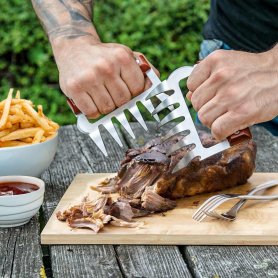 Griffes de viande en métal - Broyeur de viande de griffe d'ours BBQ (broyeur de porc effiloché)