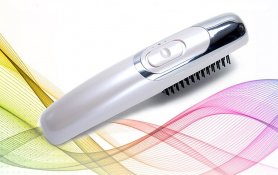 Plaukų šepetys - elektrinė masažo mašina su nuimamu teptuko antgaliu (2in1)