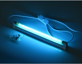 Sterilisator for UV-lys - bakteriedrepende lampe 8W rør (30cm) med ozon