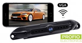 Rear view camera phone wireless mounted on license plate for (iOS, Android)