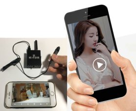 Kamera lubang jarum mikro FULL HD 90 ° sudut + audio - modul Wifi DVR untuk pemantauan langsung