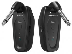 Trasmettitore e ricevitore wireless per strumenti musicali elettroacustici / portata fino a 50 m