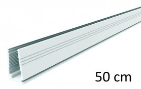 50 cm - Rail de guidage de montage en plastique pour bandes lumineuses LED