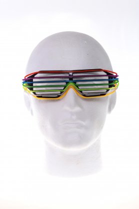 Έγχρωμα γυαλιά ντίσκο LED - ουράνιο τόξο