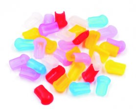 Colored ending sealing rubber for illuminated LED strips with a thickness of 6x12mm