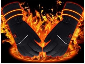 Uppvärmda handskar för vinter (termoelektrisk) med 3 varma (värme) nivåer med 1800 mAh batteri