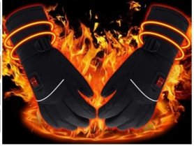 Gants chauffants pour l'hiver (thermoélectrique) avec 3 niveaux de chaleur (chaleur) avec batterie 1800mAh