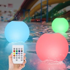 Плаваючий динамік - м'яч басейн bluetooth водонепроникний динамік IP67 з кольоровим освітленням RGB LED + 5W
