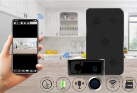Black box camera BUONG HD + 5000 mAh baterya + IR LED + WiFi + P2P + paggalaw ng paggalaw