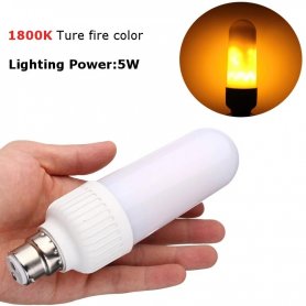 LED 炎電球 - 燃える炎効果の電球 - 火を模倣 5W