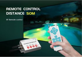 Controlador inteligente para iluminación RGB en la piscina - control mediante aplicación Smartphone Tuay