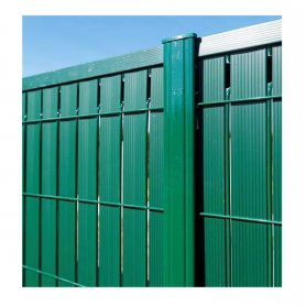 Lames de clôture en PVC pour panneaux rigides - 3D vertical REMPLISSAGE PLASTIQUE POUR TREILLIS ET PANNEAUX - VERT