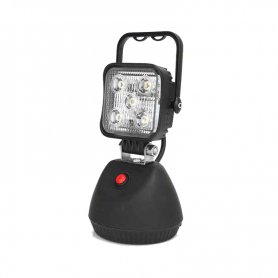 Núdzová prenosná nabíjateľná LED lampa - Pracovné svetlo s magnetom 15W (5 x 3W) + IP65