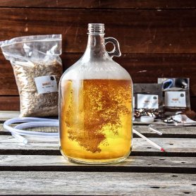 Ensemble de fabrication de bière - ensemble de brassage maison (kit de brassage de bière) 3,8 litres (1 gallon)  + recette