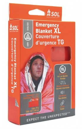 Feuille isotherme XL - la couverture thermique d'urgence reflète jusqu'à 90 % de la chaleur