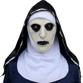 Apáca arc- vagy fejmaszk - gyerekeknek és felnőtteknek Halloweenre vagy karneválra