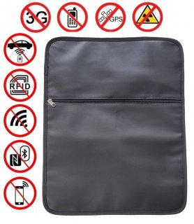 Anti radiation phone case - GSM blocking case para sa smartphone na 50 cm na itim