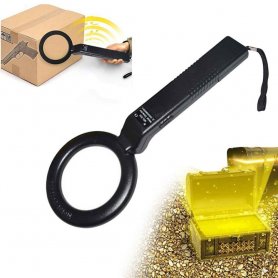 Hand held metal detector - Portable na profi scanner para sa 9V na baterya + pagsasaayos ng sensitivity