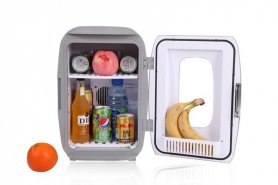 Mini nevera (refrigerador de bebidas) en el jardín para latas pequeñas de 16L/18x