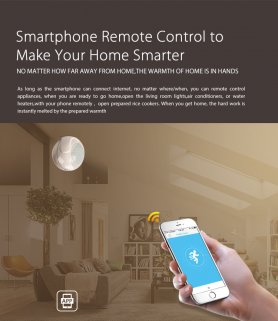 PIR motion sensor - Mini WiFi para sa motion detection 7m + mobile notification sa pamamagitan ng APP