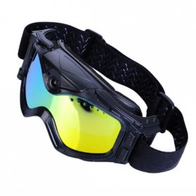 Skibrille mit Full-HD-Kamera und UV-Filter + WiFi