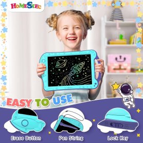 Planche à dessin pour enfants - tablette LCD pour ordinateur portable intelligent pour illustration/écriture pour enfants 8,5"