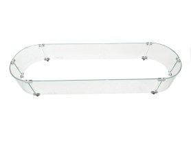 Windschutz für Kamin - oval