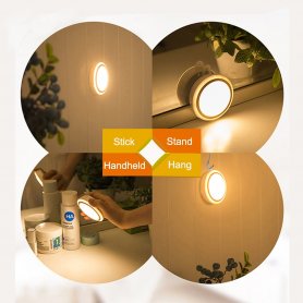 Ronde LED-lamp met Li-on-batterij + bewegingssensor