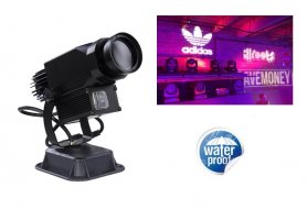 Proyektor Gobo rotary LED 30W dengan proyeksi logo sendiri hingga 20M
