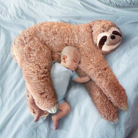 Sloth pillow pet - body plush cushion na sobrang laki XXL 90cm