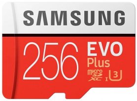 Adaptador Samsung micro SDXC 256GB EVO Plus + SD