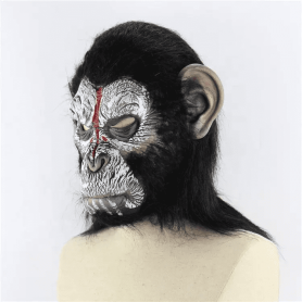 Monkey face mask (from the Planet of the Apes) - for children and adults for Halloween or carnival