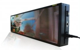 Didelis LED skydelis su spalvotu ekranu - 76 cm x 27 cm