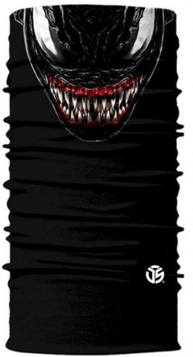 Scary balaclava - TEETH SMILE VENOM face scarf