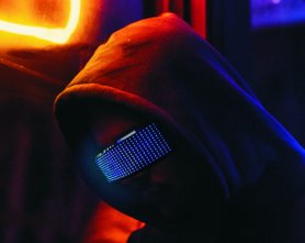 LED akiniai nuo saulės RAVE programuojamas FULL LED ekranas per išmanųjį telefoną („Bluetooth“)