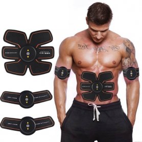 6 pack - Stimulateur portable EMS rechargeable avec 4 modes