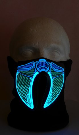 Cyber ​​Proton LED-Maske - klangempfindlich