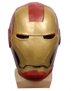 Topeng muka Ironman - untuk kanak-kanak dan orang dewasa untuk Halloween atau karnival