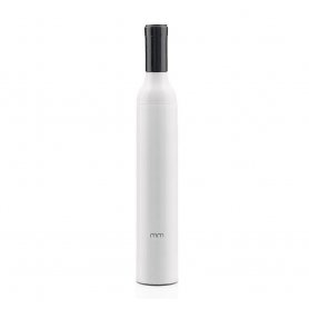 Zložljivi dežnik- prenosni + zložljivi dežnik v beli obliki v vinski steklenici