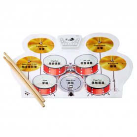 Set drum listrik - set bantalan silikon dengan 9 drum