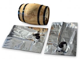 Drvena bačva mini 3L za točenje vina, piva ili drugih pića - HARRISON