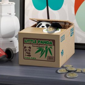 Cutie de bani Panda pentru monede - casetă electronică pentru copii