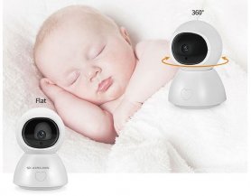 Melhor monitor de bebê - conjunto de wi-fi com câmera babá - 5 "LCD + 2 câmeras IP PTZ 1080p com LEDs infravermelhos